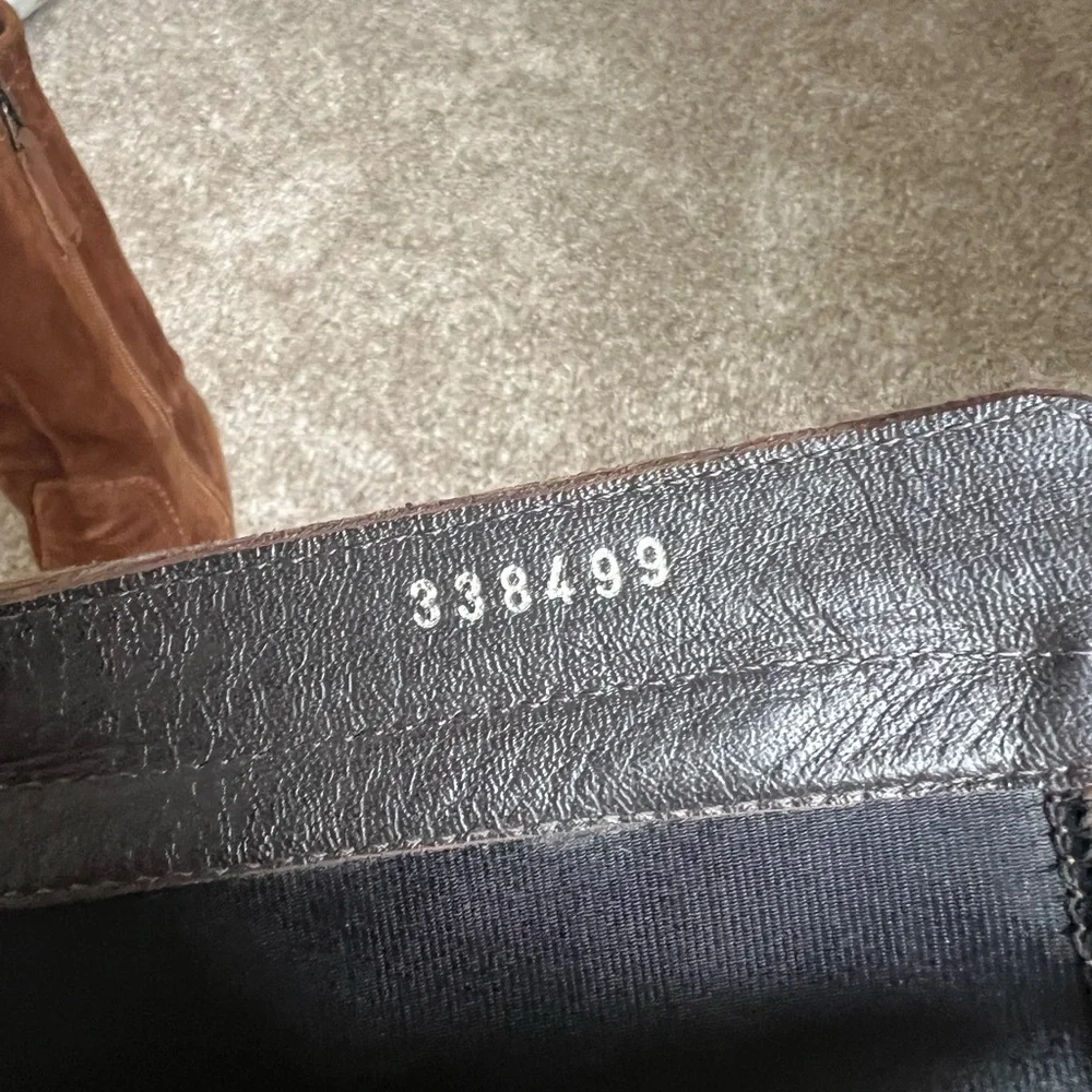 Aquatalia Chestnut Suede Heeled Boots - Picture 7 of 8